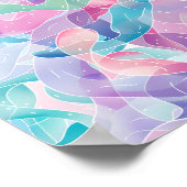 Pastel Abstract Lintpatroon Poster (Hoek)