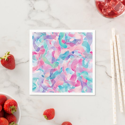 Pastel Abstract Lintpatroon Servet (Insitu)