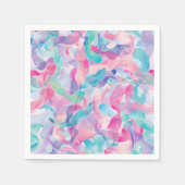 Pastel Abstract Lintpatroon Servet (Voorkant)