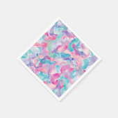 Pastel Abstract Lintpatroon Servet (Hoek)