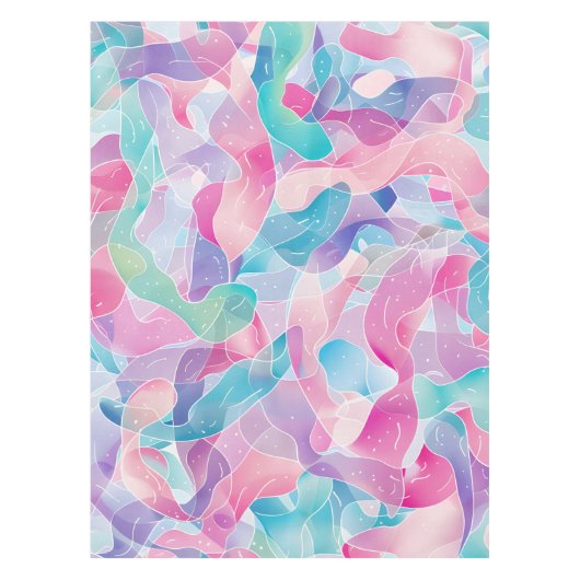 Pastel Abstract Lintpatroon Tafelkleed (Voorkant)