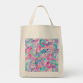 Pastel Abstract Lintpatroon Tote Bag (Achterkant)