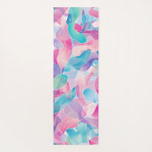 Pastel Abstract Lintpatroon Yogamat (Achterkant)