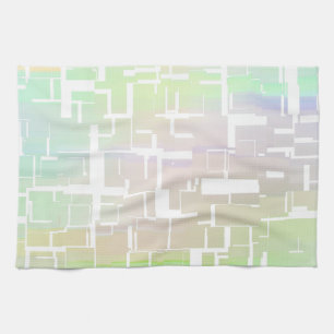 Pastel Abstract Meerkleurig Patroon Theedoek