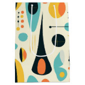 Pastel Abstract Mid-Century Pattern Medium Cadeauzakje (Achterkant)