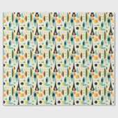 Pastel Abstract midden-eeuws patroon Cadeaupapier (Vlak)