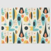 Pastel Abstract midden-eeuws patroon Tissuepapier (Voorkant)