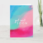 Pastel Abstract | Moderne kunst Elegant komt snel  Kaart (Voorkant)