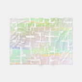 Pastel - Abstract multicollisch patroon Fleece Deken (Voorkant (Horizontaal))