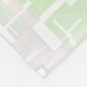 Pastel - Abstract multicollisch patroon Fleece Deken (Hoek)