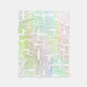 Pastel - Abstract multicollisch patroon Fleece Deken