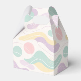 Pastel Abstract Naadloos Patroon Golven en Cirkels Bedankdoosjes