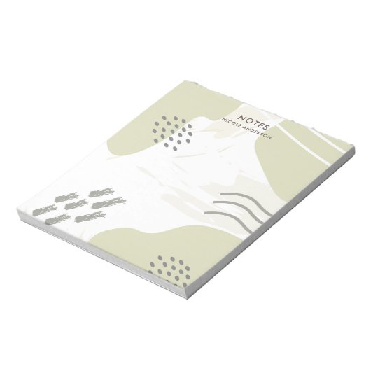 Pastel Abstract Notitieblok (Linkerzijde)