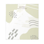 Pastel Abstract Notitieblok (Voorkant)