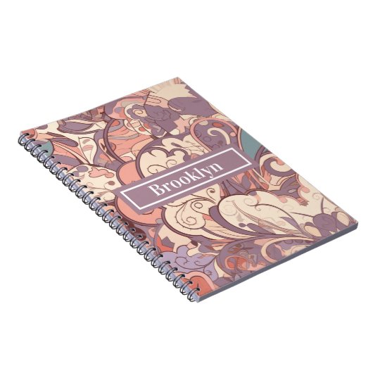 Pastel Abstract Notitieboek (Rechterzijde)