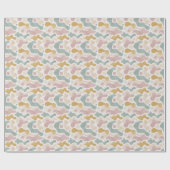 Pastel Abstract Organic Shapes Pattern Cadeaupapier (Vlak)
