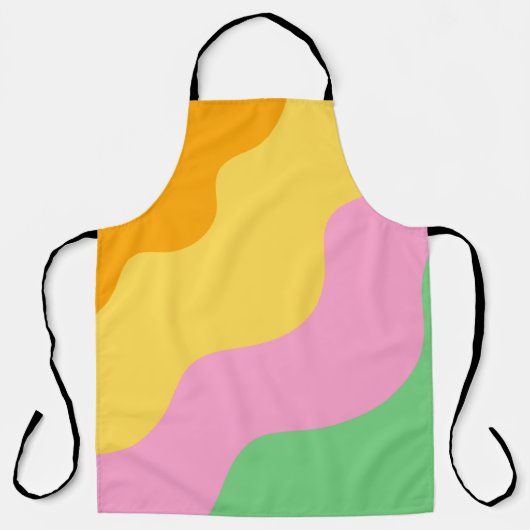 Pastel Abstract Patroon Schort (Voorkant)