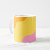 Pastel Abstract Pattern Koffiemok (Voorkant links)
