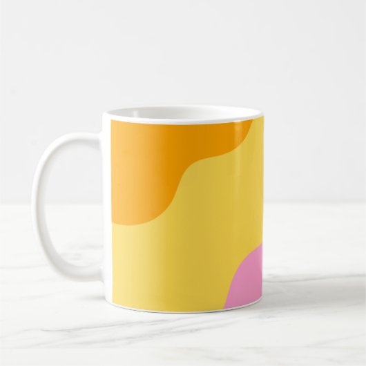 Pastel Abstract Pattern Koffiemok (Links)