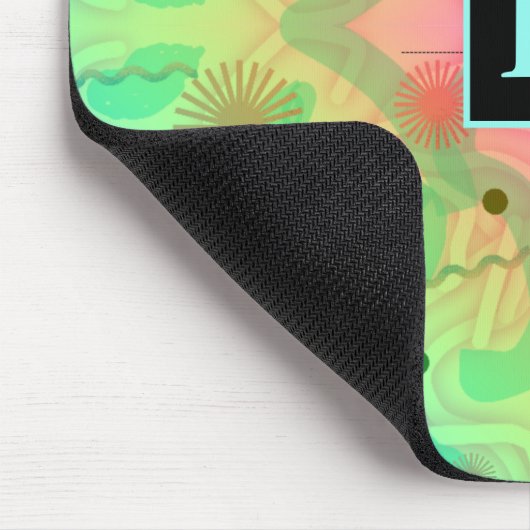 Pastel Abstract Pattern Mousepad Muismat (Hoek)