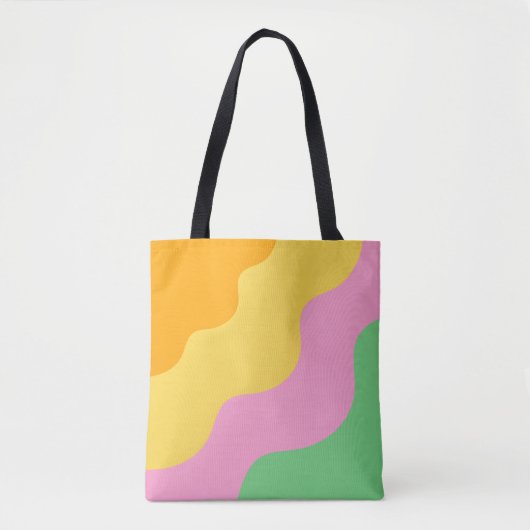 Pastel Abstract Pattern Tote Bag (Voorkant)