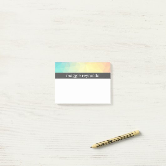 Pastel Abstract Post-it® Notes (Op bureau)