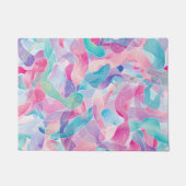 Pastel Abstract Ribbon Pattern Deurmat (Voorkant)