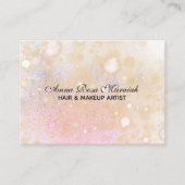 *~* Pastel Abstract Roze Perzik Visitekaartje (Voorkant)