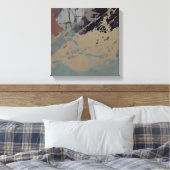 Pastel abstract schilderij canvas afdruk (Insitu (Slaapkamer))