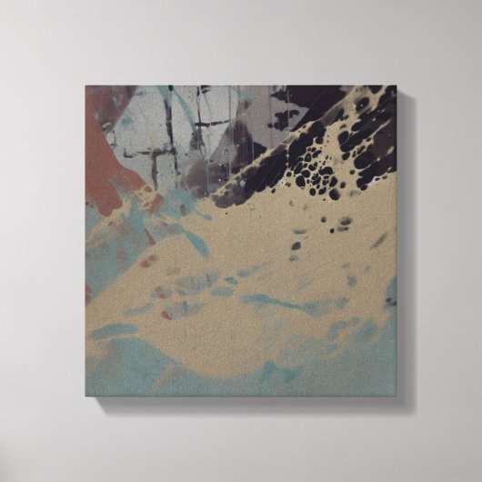 Pastel abstract schilderij canvas afdruk (Voorkant)