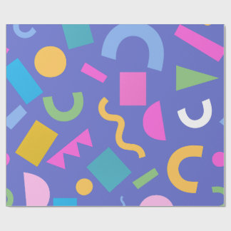 Pastel Abstract Shapes Pattern Design Cadeaupapier