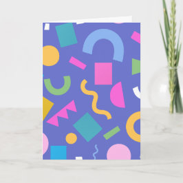 Pastel Abstract Shapes Pattern Design Kaart