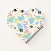 Pastel Abstract Shapes Pattern Design Notitieboek (Achterkant)