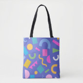 Pastel Abstract Shapes Pattern Design Tote Bag (Voorkant)