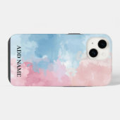 Pastel Abstract telefoonhoesje – gepersonaliseerde iPhone Hoesje (Achterkant horizontaal)