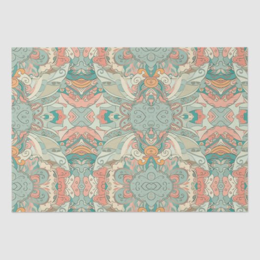 Pastel Abstract Tissuepapier (Voorkant)