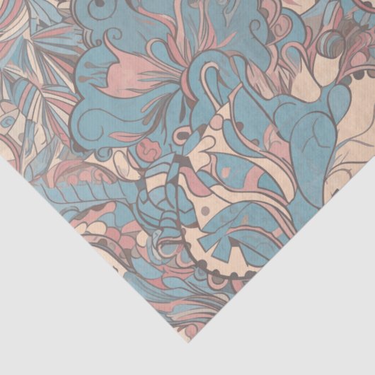 Pastel Abstract Tissuepapier (Detail)