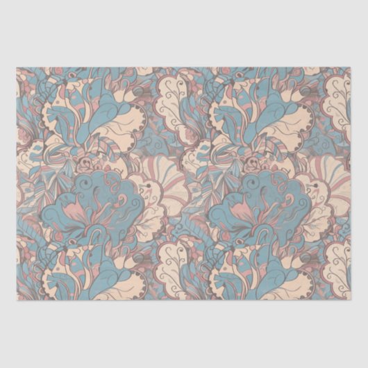 Pastel Abstract Tissuepapier (Voorkant)