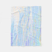 *~* Pastel Abstract Turquoise Baby Blue White Fleece Deken (Voorkant)