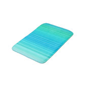 Pastel Abstract Turquoise Blue Green Stripes Badmat (Gekanteld)