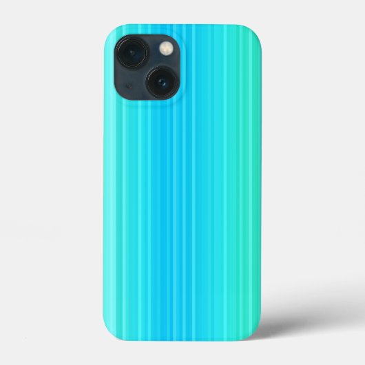 Pastel Abstract Turquoise Blue Green Stripes Case-Mate iPhone Case (Achterkant)