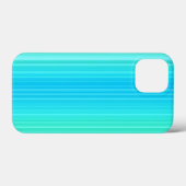 Pastel Abstract Turquoise Blue Green Stripes Case-Mate iPhone Case (Achterkant (horizontaal))