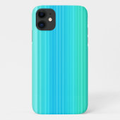 Pastel Abstract Turquoise Blue Green Stripes Case-Mate iPhone Case (Achterkant)