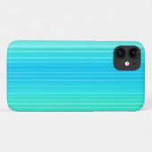 Pastel Abstract Turquoise Blue Green Stripes Case-Mate iPhone Case (Achterkant (horizontaal))