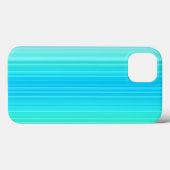 Pastel Abstract Turquoise Blue Green Stripes Case-Mate iPhone Case (Achterkant (horizontaal))