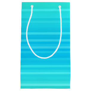 Pastel Abstract Turquoise Blue Green Stripes Klein Cadeauzakje