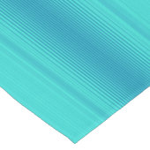 Pastel Abstract Turquoise Blue Green Stripes Korte Tafelloper (Hoek)