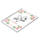 Pastel abstract vormpatroon Vet Tech Heart Notitieboek (Linkerzijde)