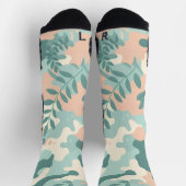 Pastel Abstracte camouflage Sokken (Top)