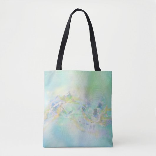 Pastel Abstracte Floral Tote Bag (Voorkant)